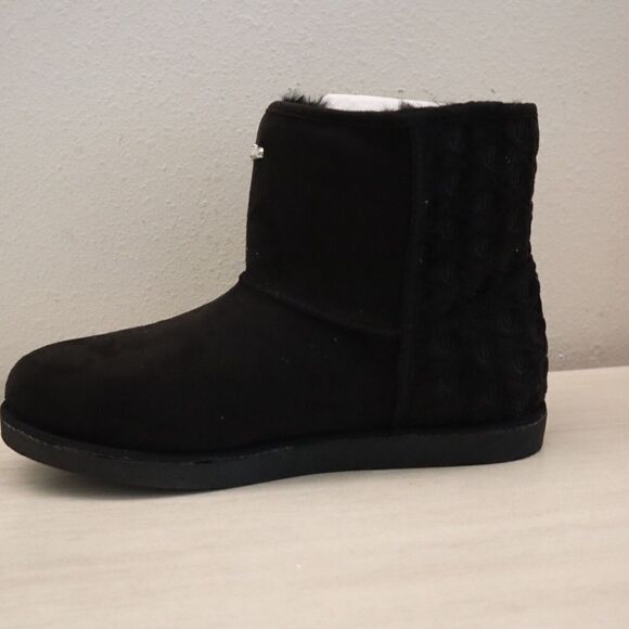 Juicy Couture B3262SW Women's Sz 10 Black Micro Suede JC-Kave Winter Ankle Boots - Picture 9 of 16
